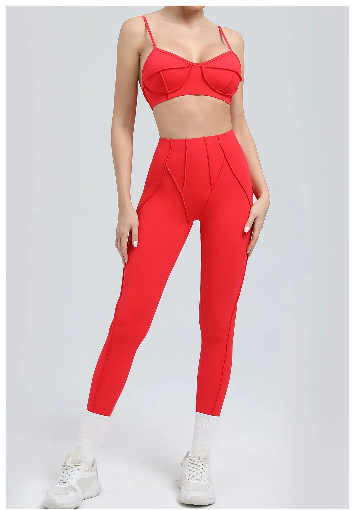 Women's Tracksuit 2 Pieces Seamless Yoga Set Workout Push Up Sportswear Gym Clothing High Waist Leggings Fitness Sports Suits