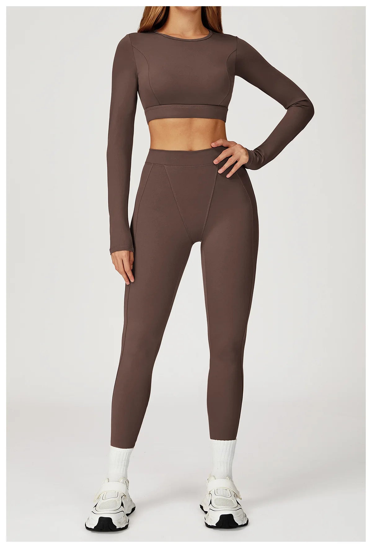 Women Yoga Shirts Crop Top Yoga Long Sleeves Shirts for Women Yoga Sports Running Fitness Gym Clothes Push Up Workout Tops