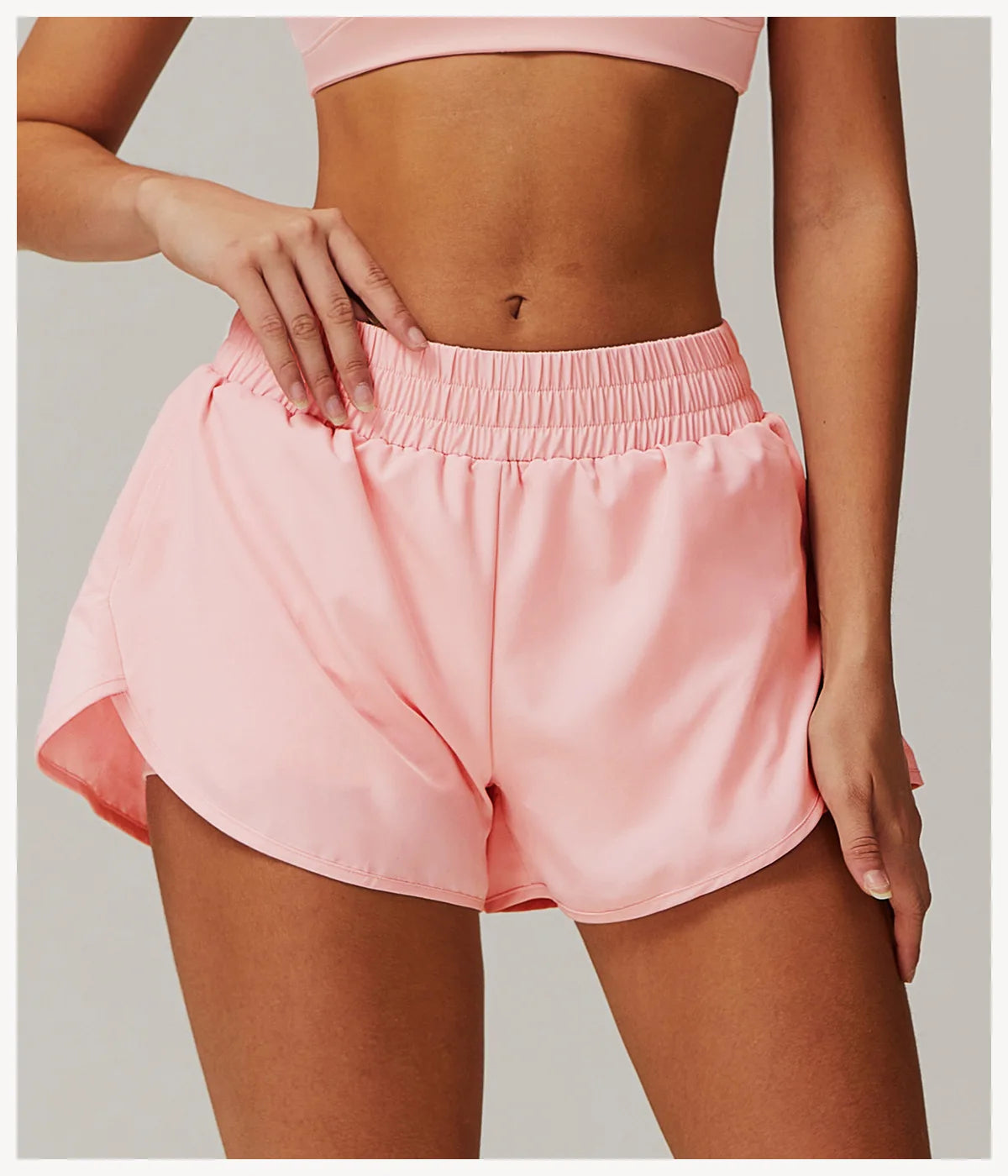 Yoga Shorts Women Fitness Shorts Running Cycling Shorts Breathable Sports High Waist Workout Gym Shorts Pocket Fake Two Pieces