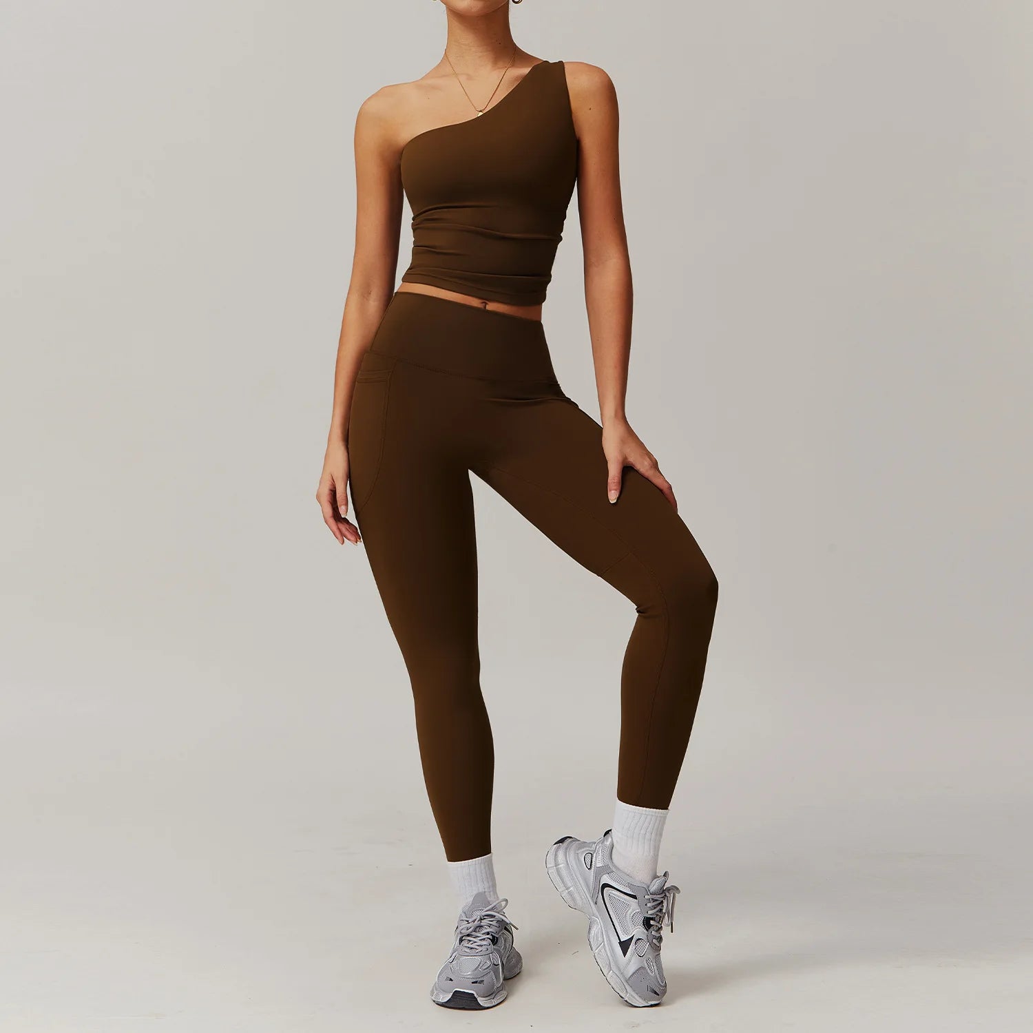 2PCS Yoga Suit Gym Set Women Sports Set Women Long Sleeve Running Workout Sportswear Female Tracksuit Sports Shirt Yoga Clothing