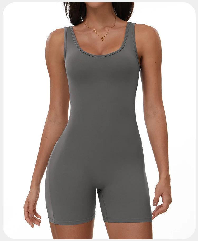 Yoga Jumpsuits Women Tracksuit Set Fitness Rompers Sexy One Piece Sports Bra Workout Bodysuit Sexy Back V Sportswear Gym Clothes