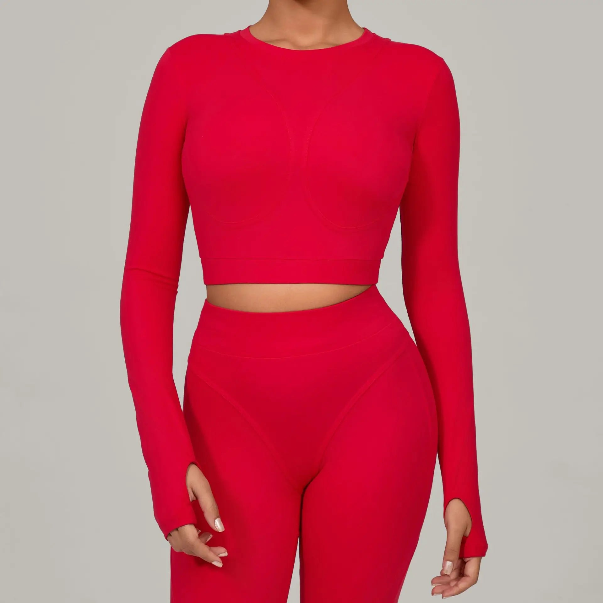 Women Yoga Shirts Crop Top Fitness Long Sleeves Push Up Shirts Women Yoga Sports Gym Clothes Running Quick-drying Workout Tops
