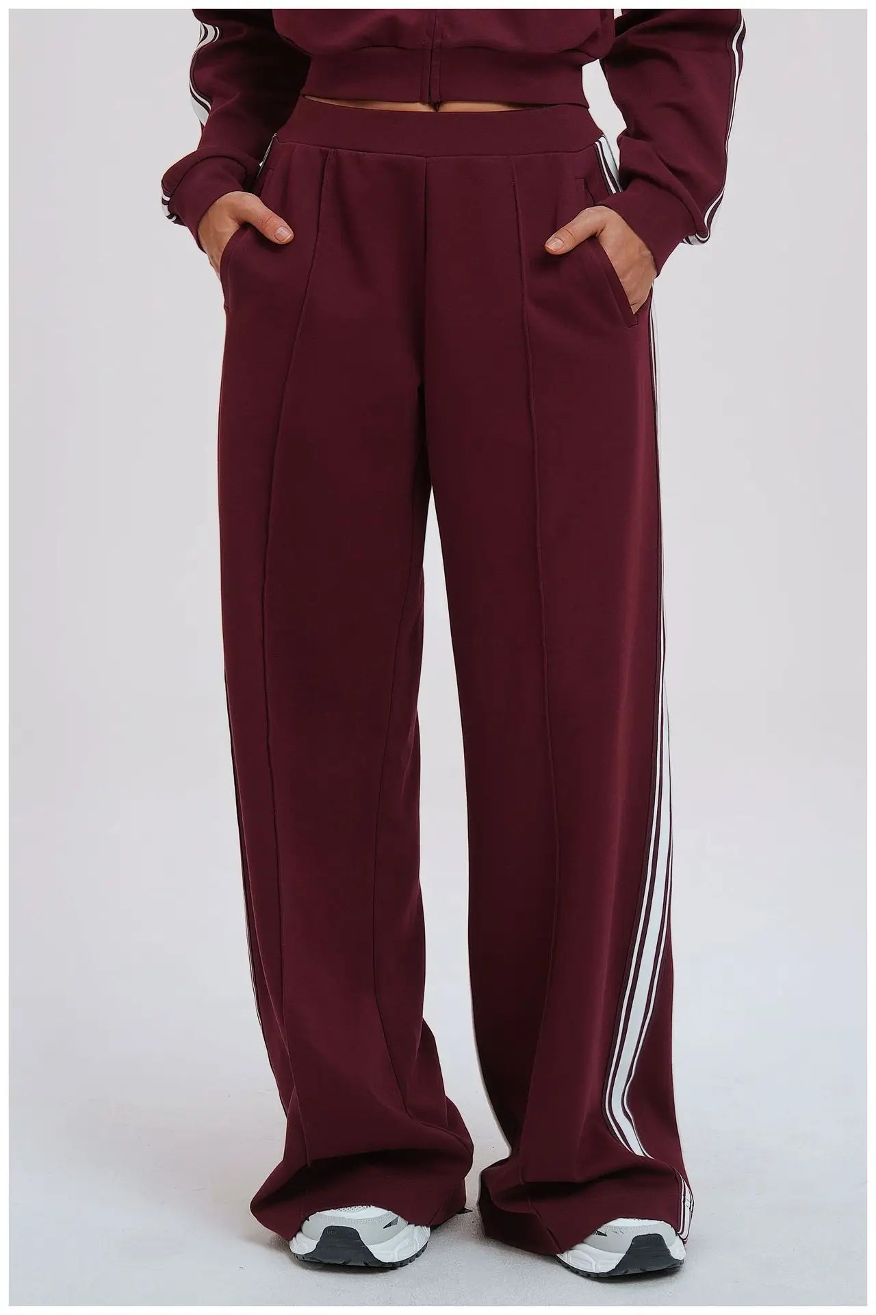 Color Blocking Sports Sweatpants Loose And Comfortable Casual Pocket Pants Outdoor Cycling And Mountaineering Sports Sweatpants