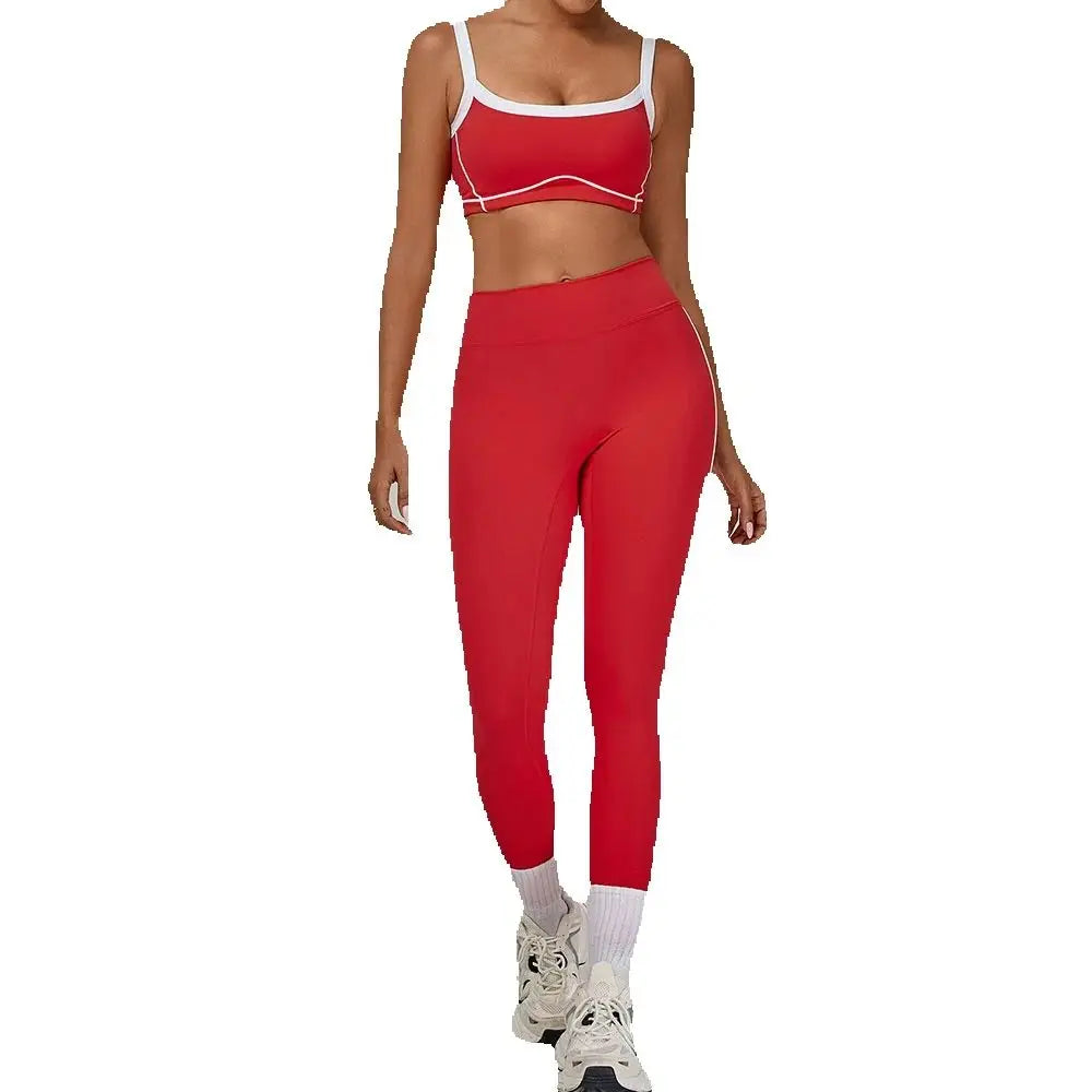 2PCS Yoga Suit Women Tracksuit Sports Bra High Waist Leggings Sports Outfit Gym Set Fitness Workout Clothes Running Sportswear