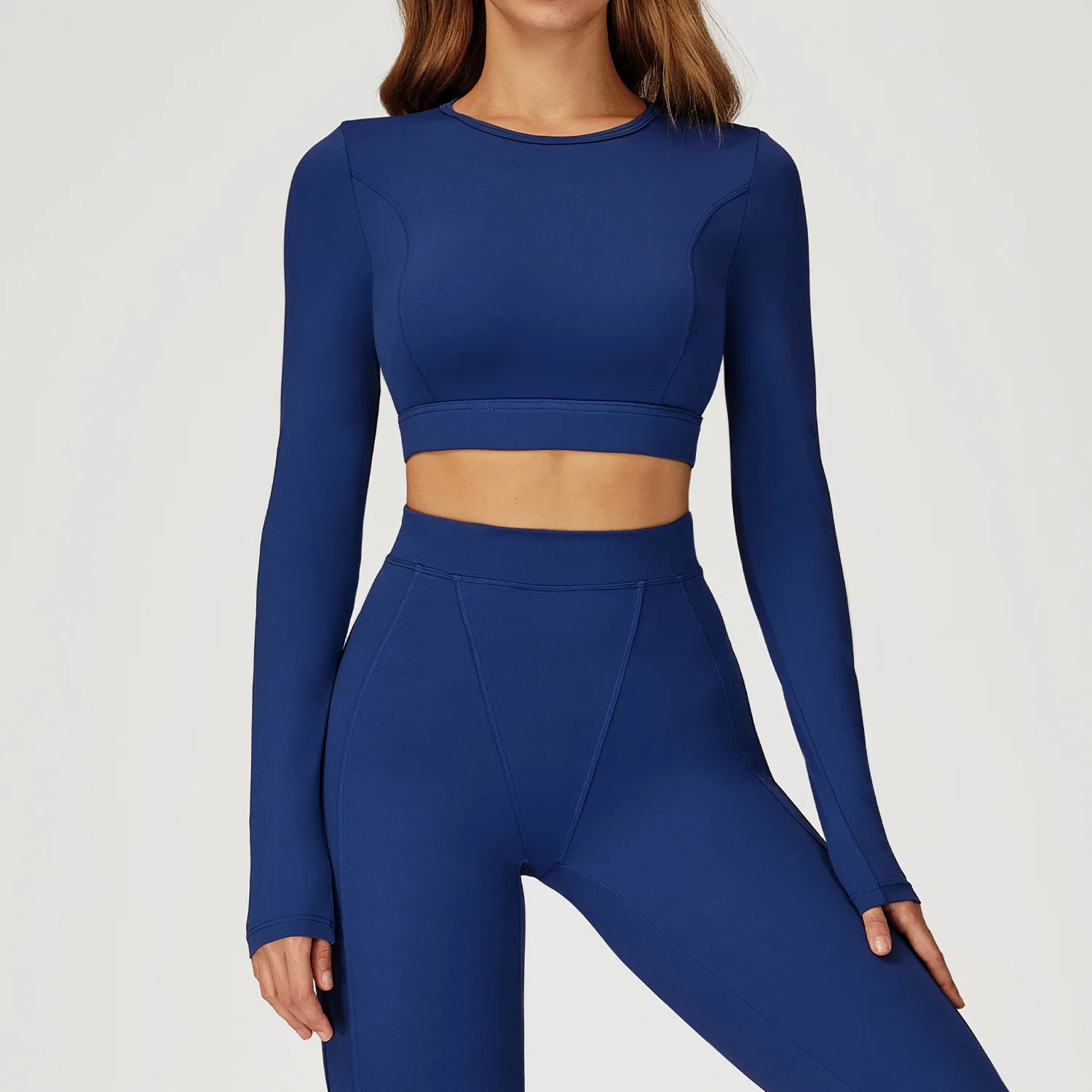 Women Yoga Shirts Crop Top Yoga Long Sleeves Shirts for Women Yoga Sports Running Fitness Gym Clothes Push Up Workout Tops