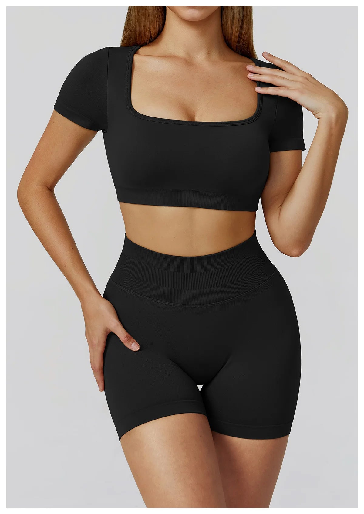 Seamless Women Yoga Top Backless Sport T Shirts Fitness Clothes Short Sleeve Yoga Shirt Gym Top Running Active Wear Sport Top