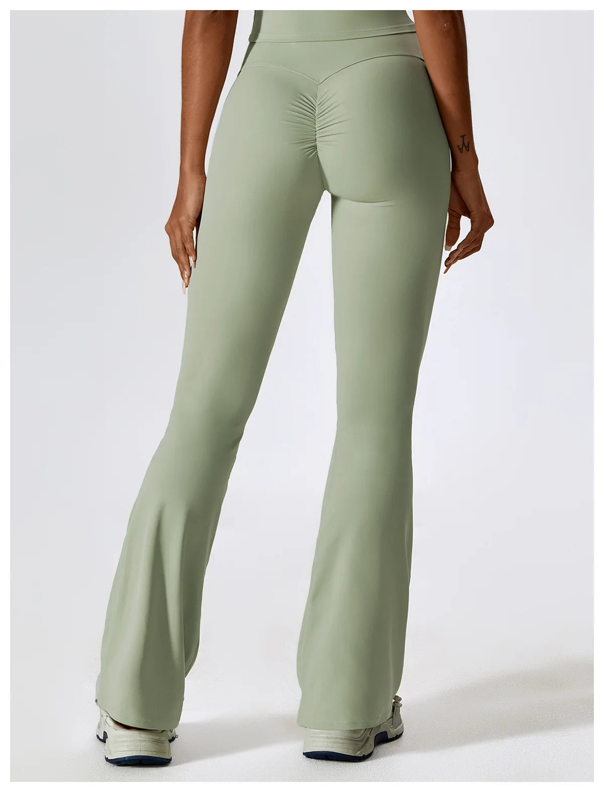Flare Leggings Yoga Pants Women High Waist Wide Leg Pant Women Gym Workout Fitness Sports Tight Flared Pant Latin Dance Trousers