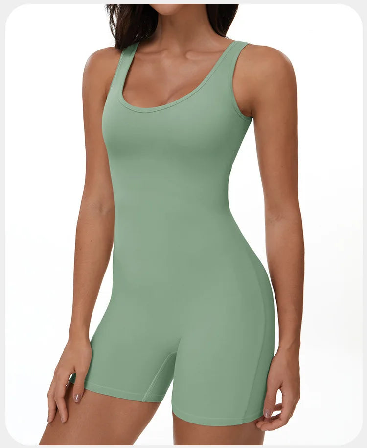 Yoga Jumpsuits Women Tracksuit Set Fitness Rompers Sexy One Piece Sports Bra Workout Bodysuit Sexy Back V Sportswear Gym Clothes
