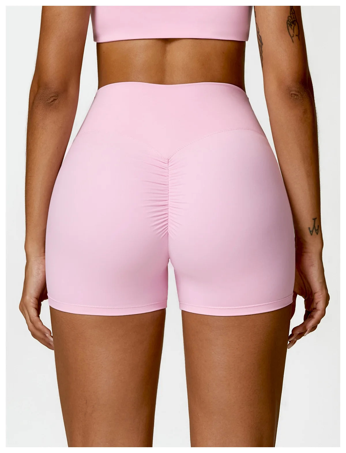 Women Sports Short Yoga Legging Shorts Squat Proof High Waist Fitness Tight Shorts Cycling Running Push Up Workout Gym Shorts