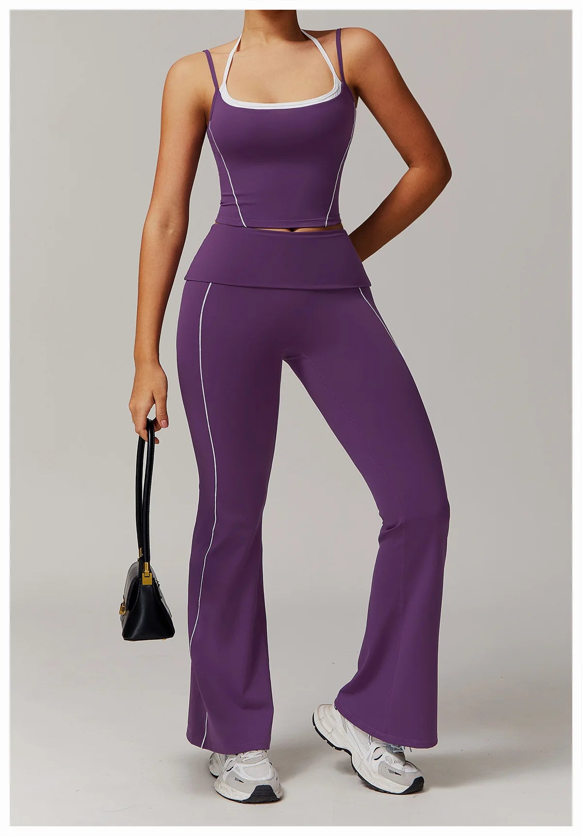 Fitness Bell-bottoms Women Sport Leggings High Waist Wide Leg Pants Yoga Leggings Gym Quick Dry Push Up Slim Pants Female Tights