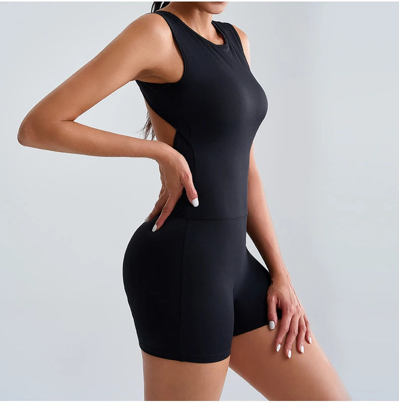 Women Rompers Tummy Control Butt Lifting Sports Shapewer Fitness Sports Bodysuit Yoga Suit Women's Gym PushUp Workout Clothes