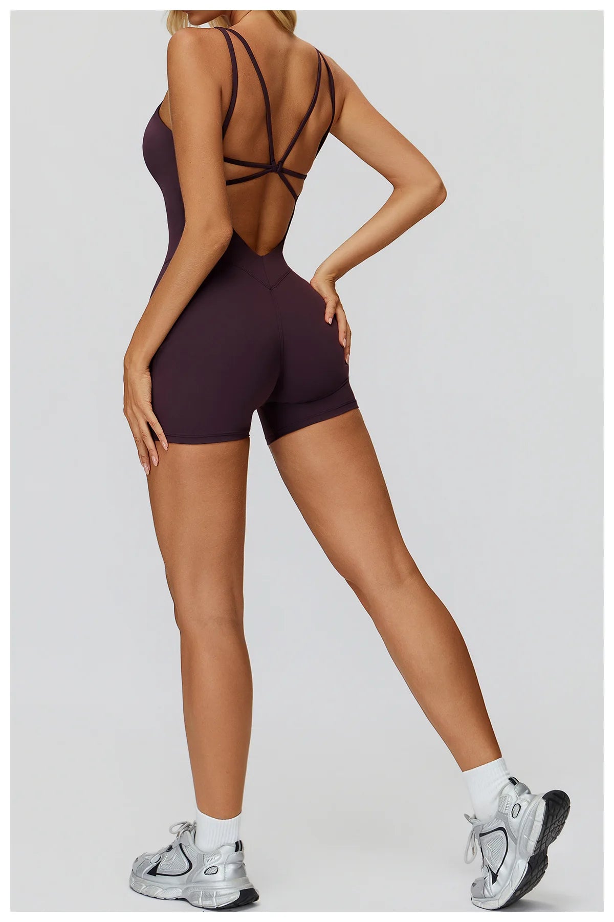 Jumpsuit Women's Short Tracksuit Yoga Set One-Piece Sportswear Push Up Gym Workout Clothes Fitness Stretch Bodysuit Yoga Suit
