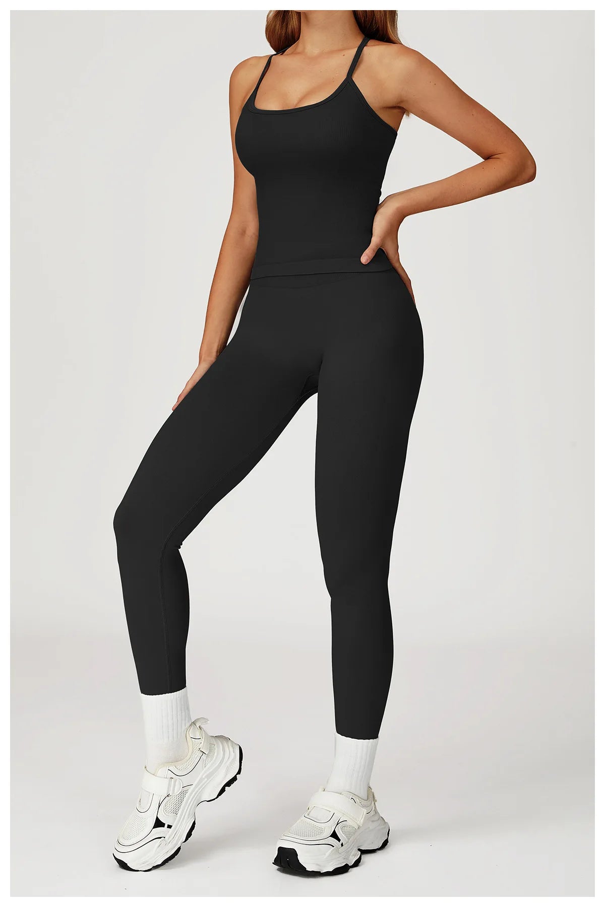 Seamless High Waist Solid Leggings Women Slim Tights Fitness Yoga Elastic Leggings Push Up Butt Knit Fashion Gym Workout Pants