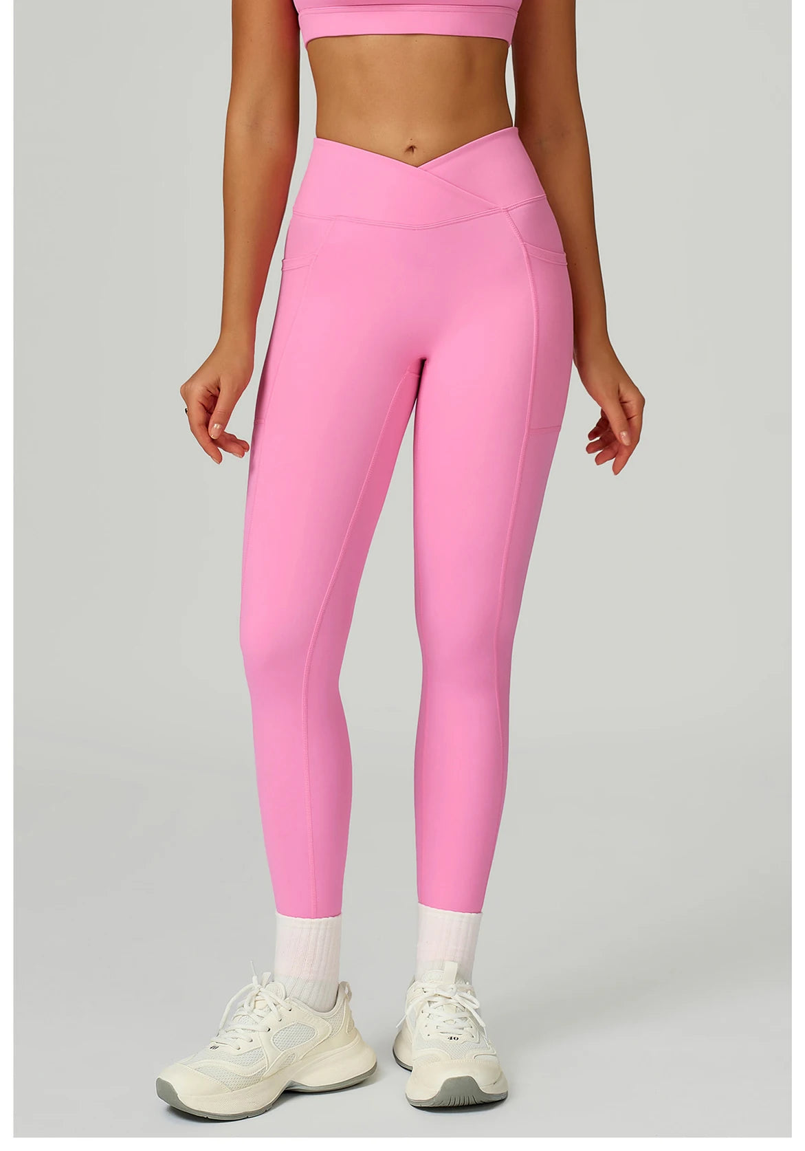 Yoga Pants Cross Waist Head Gym Leggings Women Sexy High Waist Booty Lifting Leggings Pants Women Sports Clothing Fitness Wear