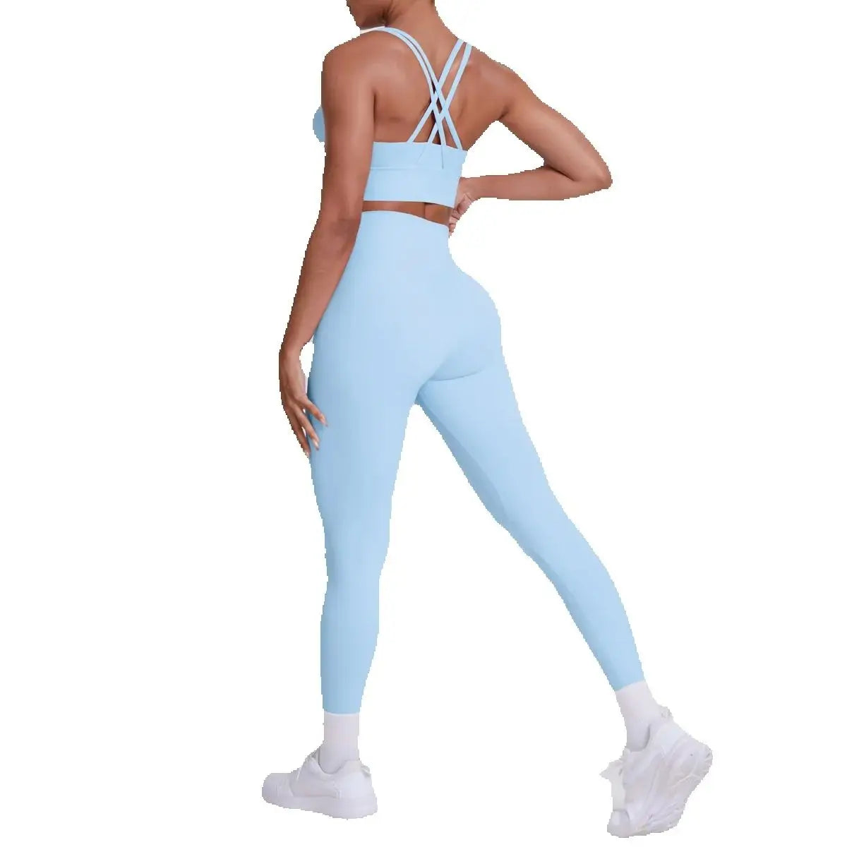 JJUREN Seamless Yoga Suit Women Tracksuit Sports Bra High Waist Leggings Yoga Outfit Gym Set Fitness Workout Clothes Sportswear
