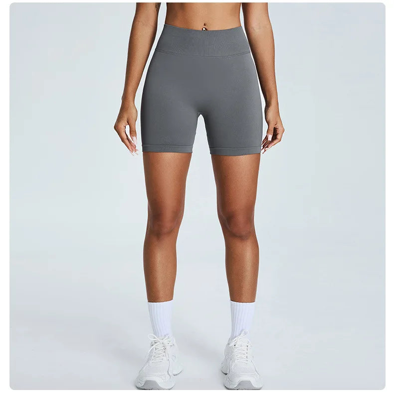 Seamless Yoga Shorts Women High Waist Workout Shorts Fitness Yoga Lift Butt Fitness Women Shorts Gym Short Running Sportswear