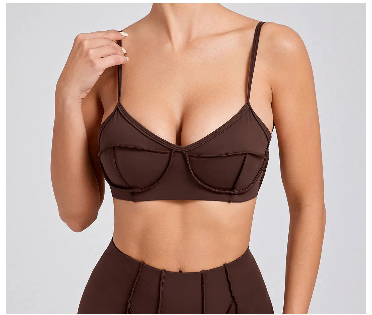 Sports Bra Anti-Sweat Fitness Top Women Yoga Bra Shockproof Crop Top Push Up High Strength Sport Bra Breathable Gym Workout Top