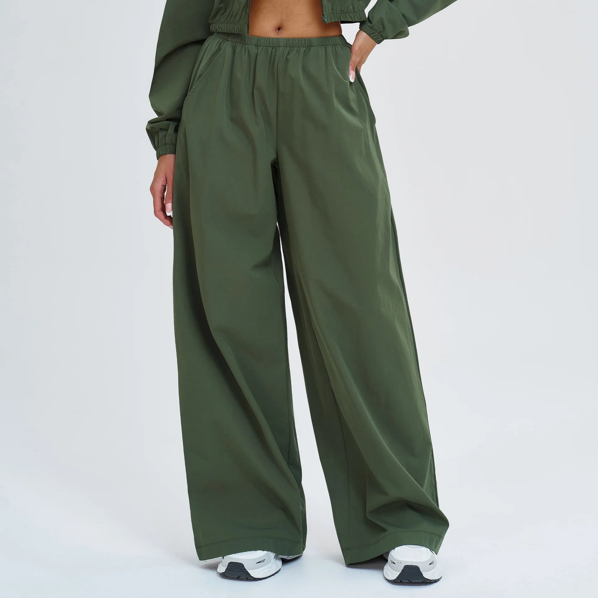 Yoga Pants For Women Sun Protection Sports Pants Loose Wide Leg Pocket Sports Pants Outdoor Cycling Hiking Casual Pants Women