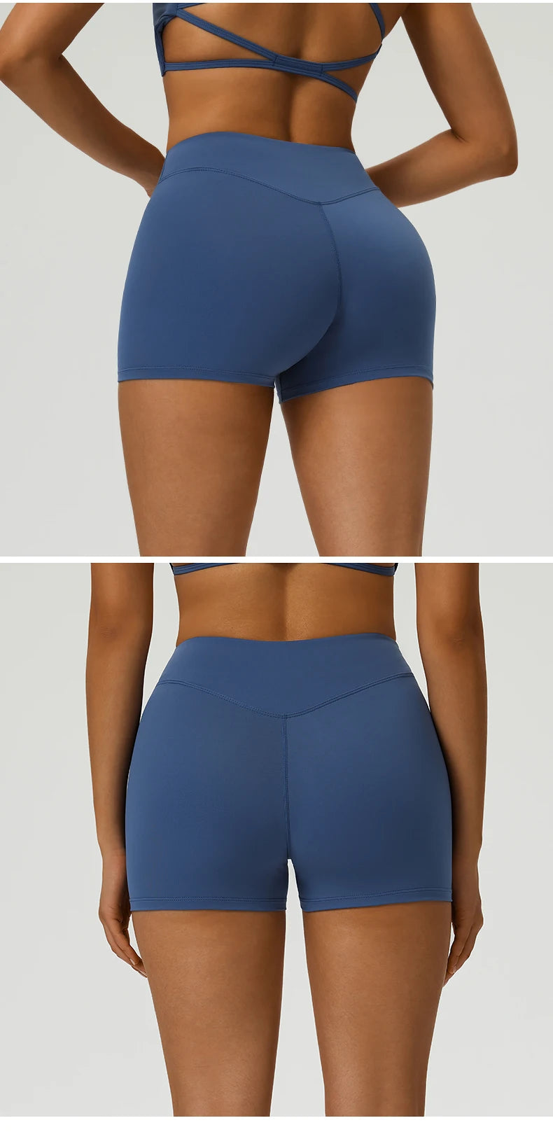 Women Yoga Shorts High Waist Workout Shorts Fitness Yoga Lift Butt Fitness Ladies Yoga Gym Running Impact Short Pants Sportswear