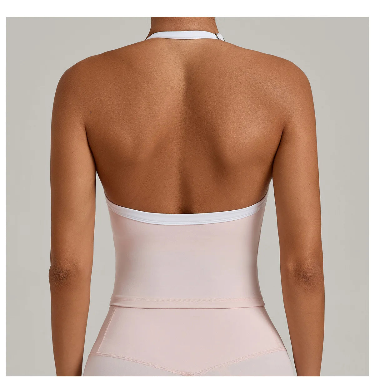 Women Sports Bra Hanging Neck Top Push Up Fitness Yoga Bra Color Blocked Underwear Gym Sport Tops Women Running Vest Bralette