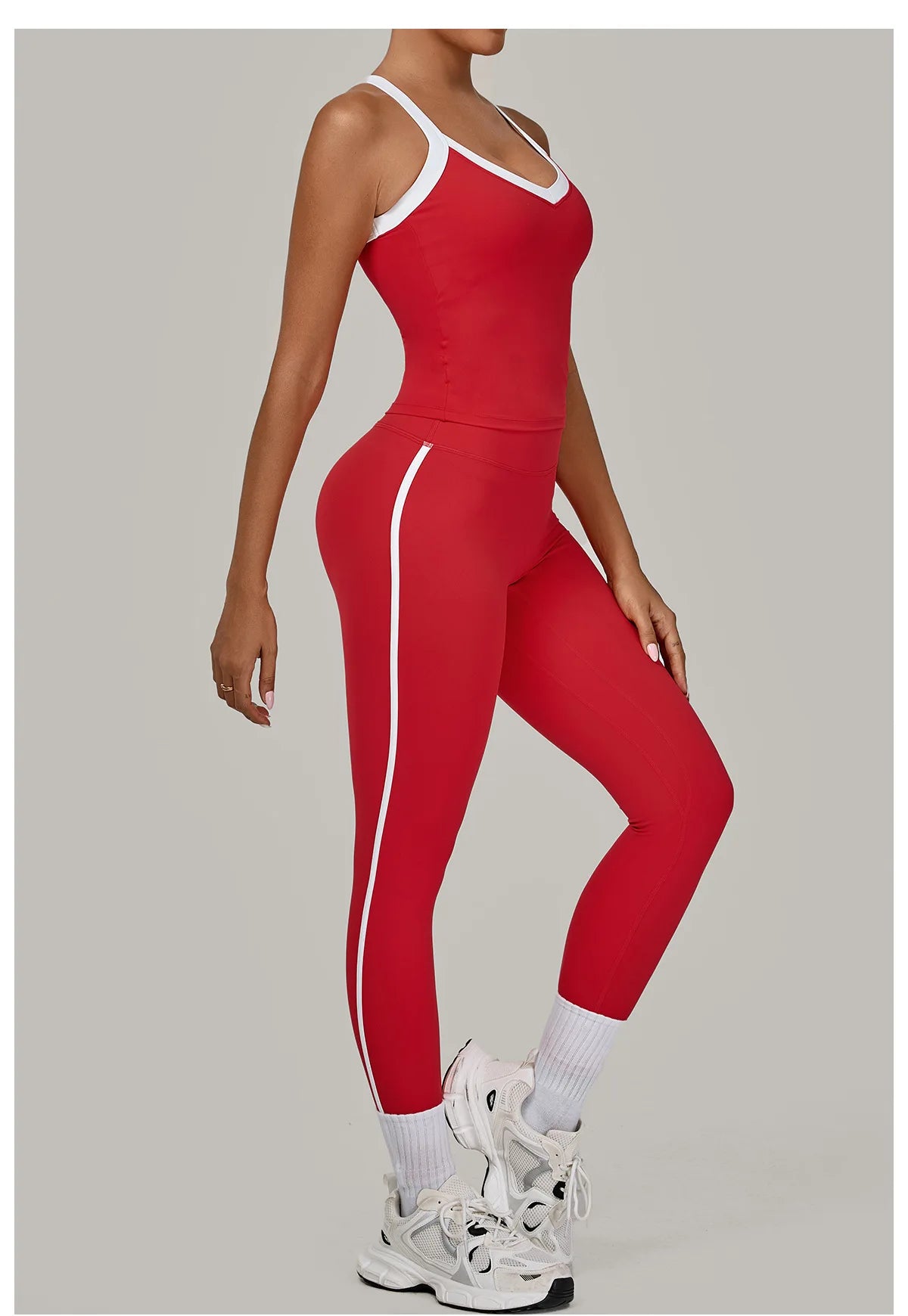 2 Pieces Yoga Set Women's Tracksuit Workout Clothes Sportswear Gym Clothing High Waist Leggings Fitness Bra Push Up Sports Suits