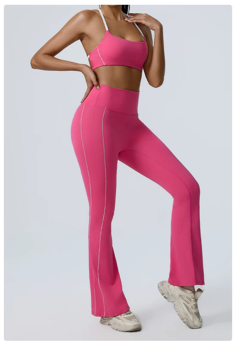 Workout Clothes Women's Tracksuit 2PCS Yoga Set Sportswear Gym Clothing High Waist Leggings Sportswear Fitness Sports Bra