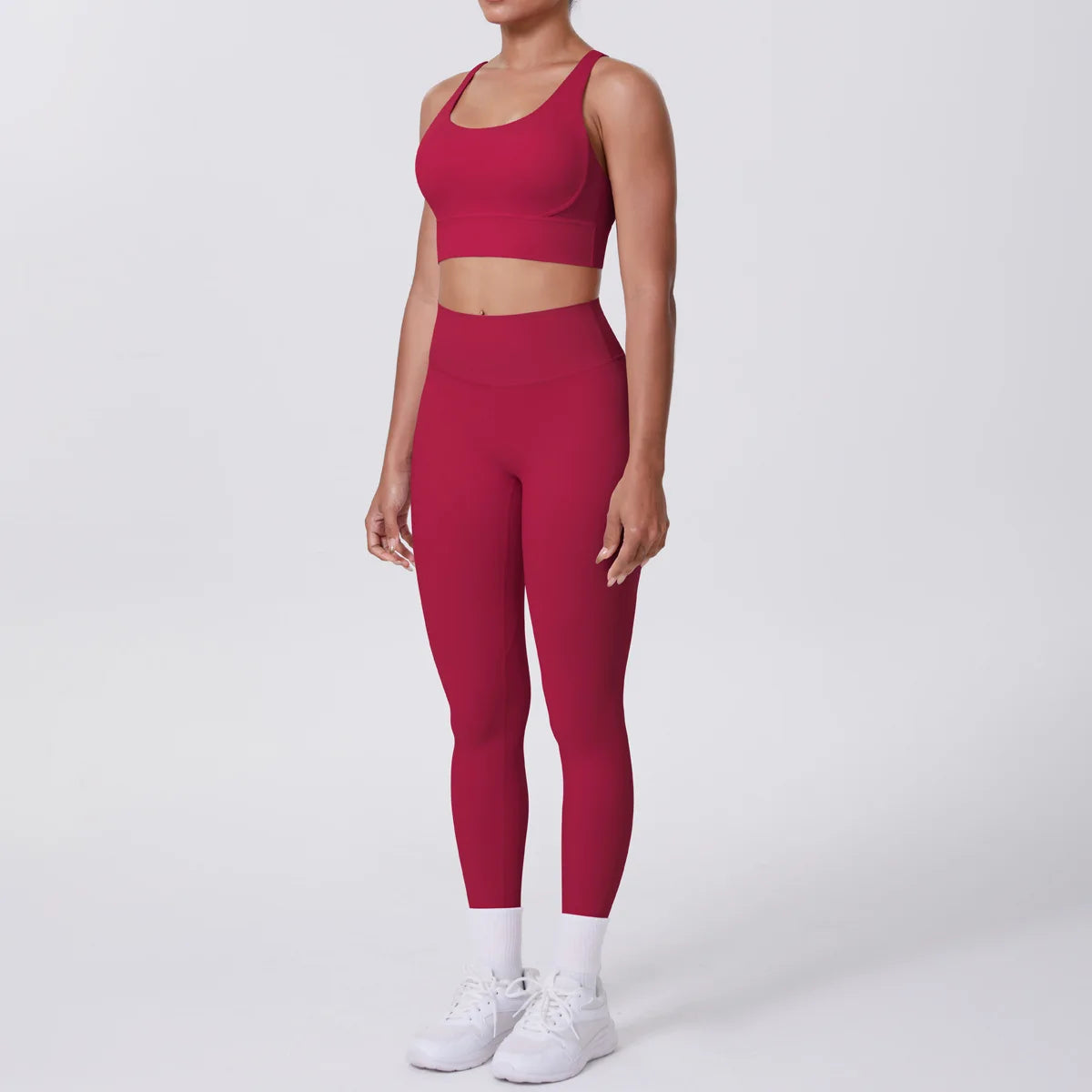 JJUREN Seamless Yoga Suit Women Tracksuit Sports Bra High Waist Leggings Yoga Outfit Gym Set Fitness Workout Clothes Sportswear