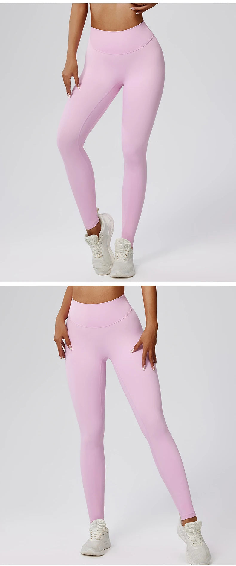 High Waist Solid Leggings Women Slim Tights Fitness Elastic Yoga Leggings Push Up Butt Knit Fashion Gym Push Up Workout Pants