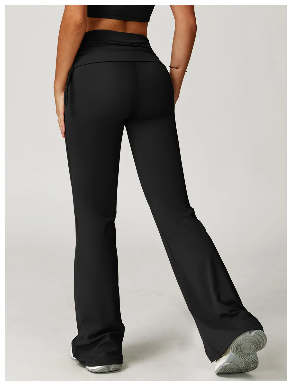 Yoga Bell-bottoms Gym Leggings Women Wide Leg Pants High Waist Booty Lifting Leggings Pants Women Sports Clothing Fitness Wear
