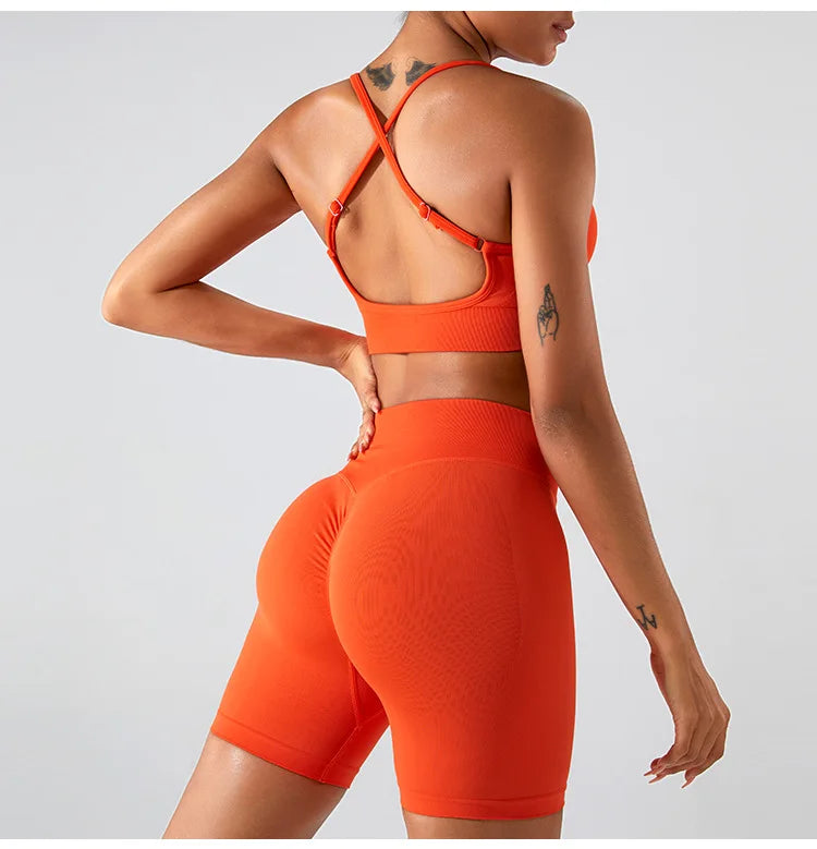 Women Sexy Cross Sports Bra Yoga Gym Top Women Workout Running Yoga Bra Stretch Women Sports Underwear Fitness Workout Tank Top