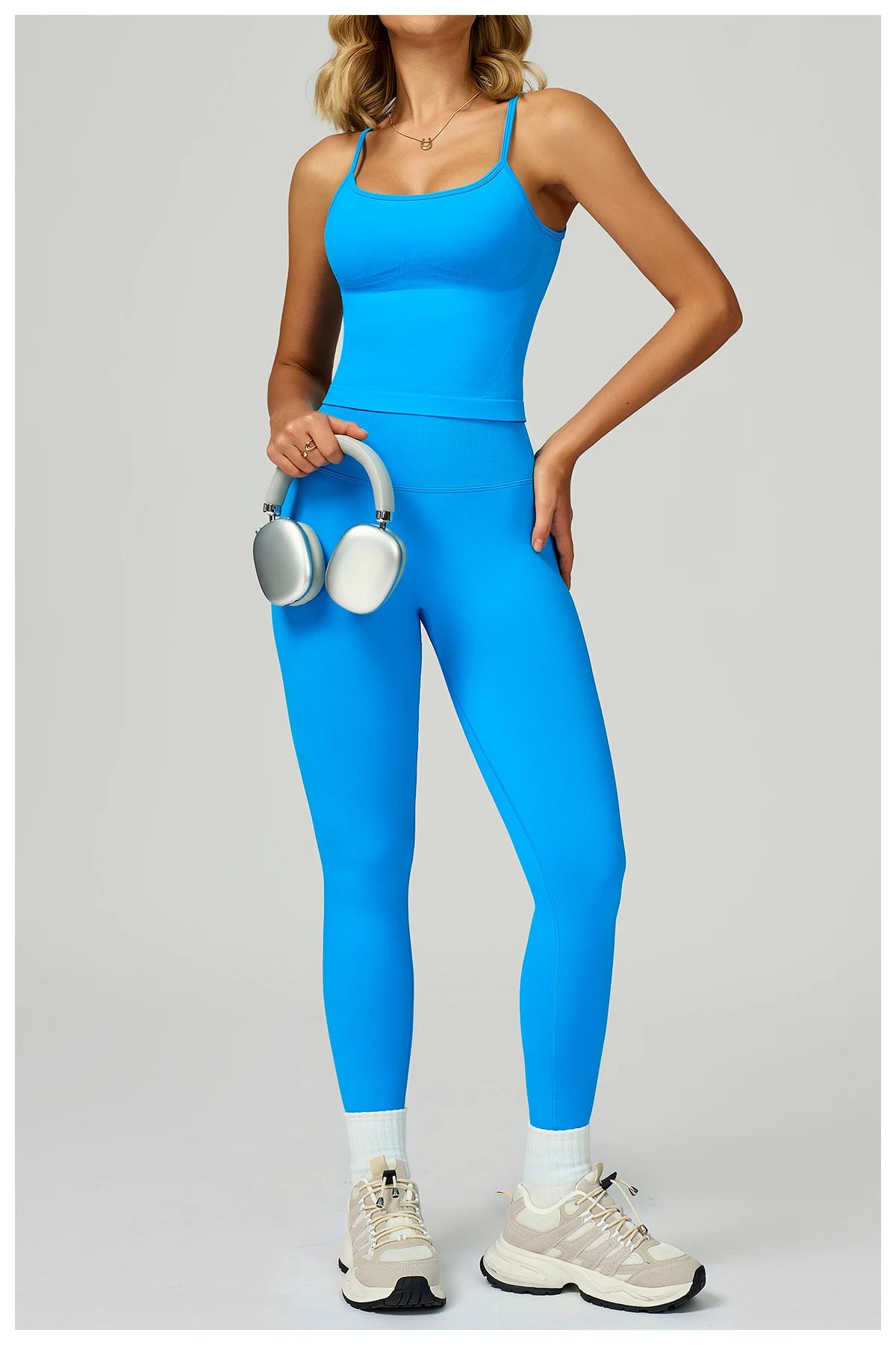 Seamless Sports Fitness Vest with Chest Pad Summer Shockproof Beauty Back Nude Feeling Suit Pilates Training Yoga Top Yoga Bras