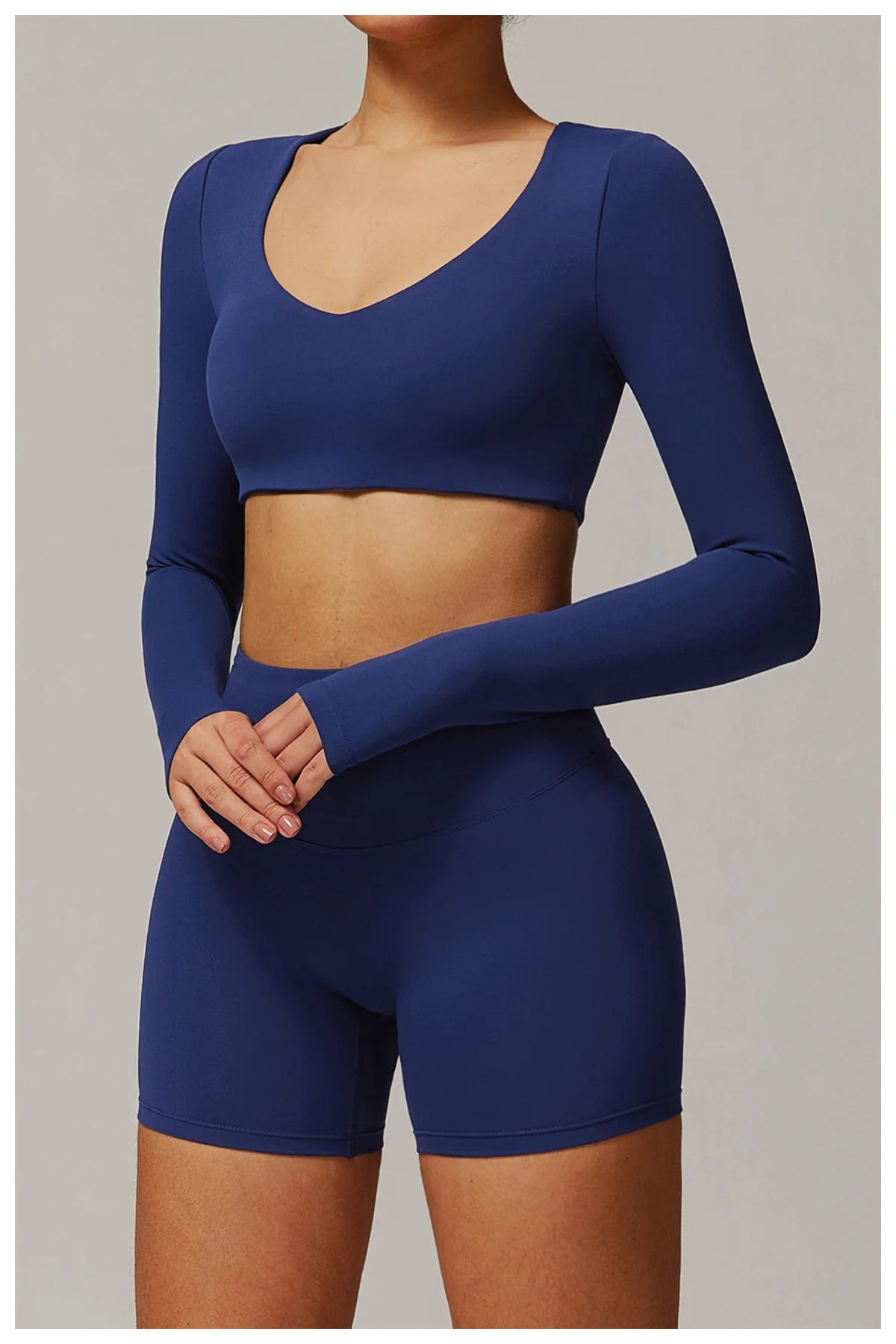 Yoga Shirts For Women Crop Top Long Sleeve Fitness Running Women Gym Clothes Workout Dry Fit Breathable High Elastic Sports Tops