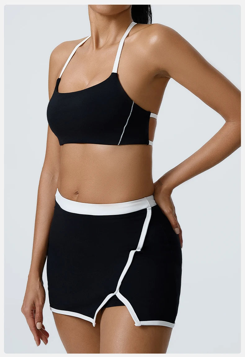 Workout Clothes Women's Tracksuit 2PCS Yoga Set Sportswear Gym Clothing High Waist Leggings Sportswear Fitness Sports Bra