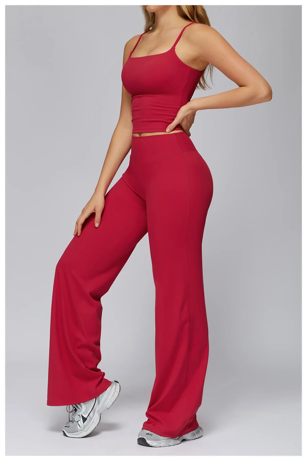 Yoga Set 2PCS Women Sportswear Workout Clothes Seamless Athletic Wear Gym Legging Fitness Bra Crop Top Long Sleeve Sports Suits