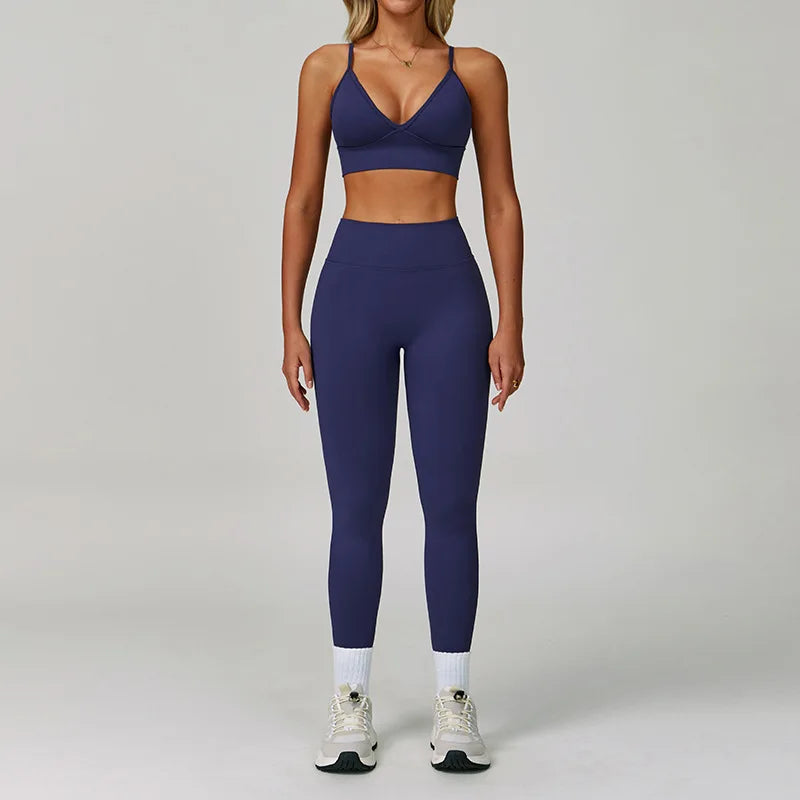 2/3PCS Yoga Suit Sports Set Women Tracksuit Gym Set Seamless Running Workout Set Push Up Long Sleeve Sports Jacket Yoga Clothing