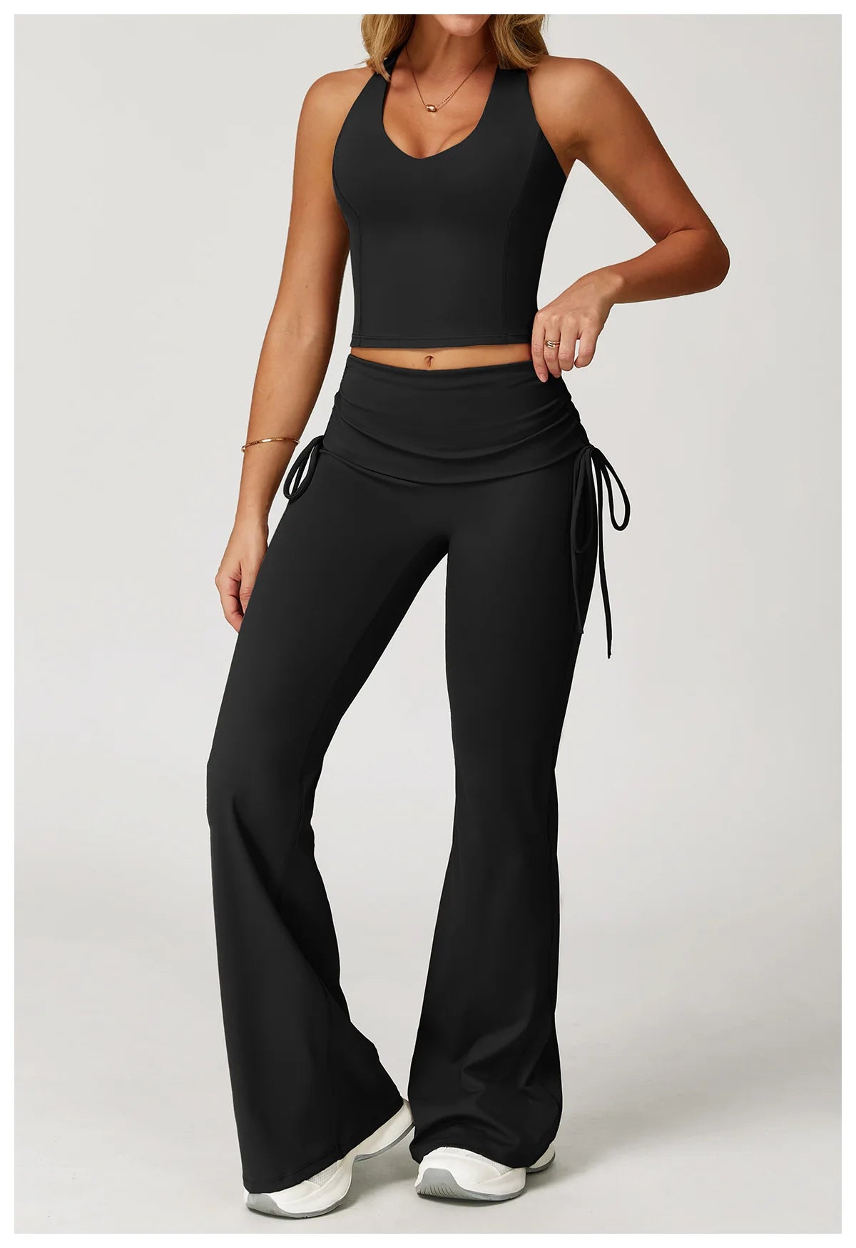 2PCS Yoga Set Workout Sets Women Tracksuit Gym Clothes Push Up Fitness Outfits Running Workout Sportwear Sport Bra Leggings Suit