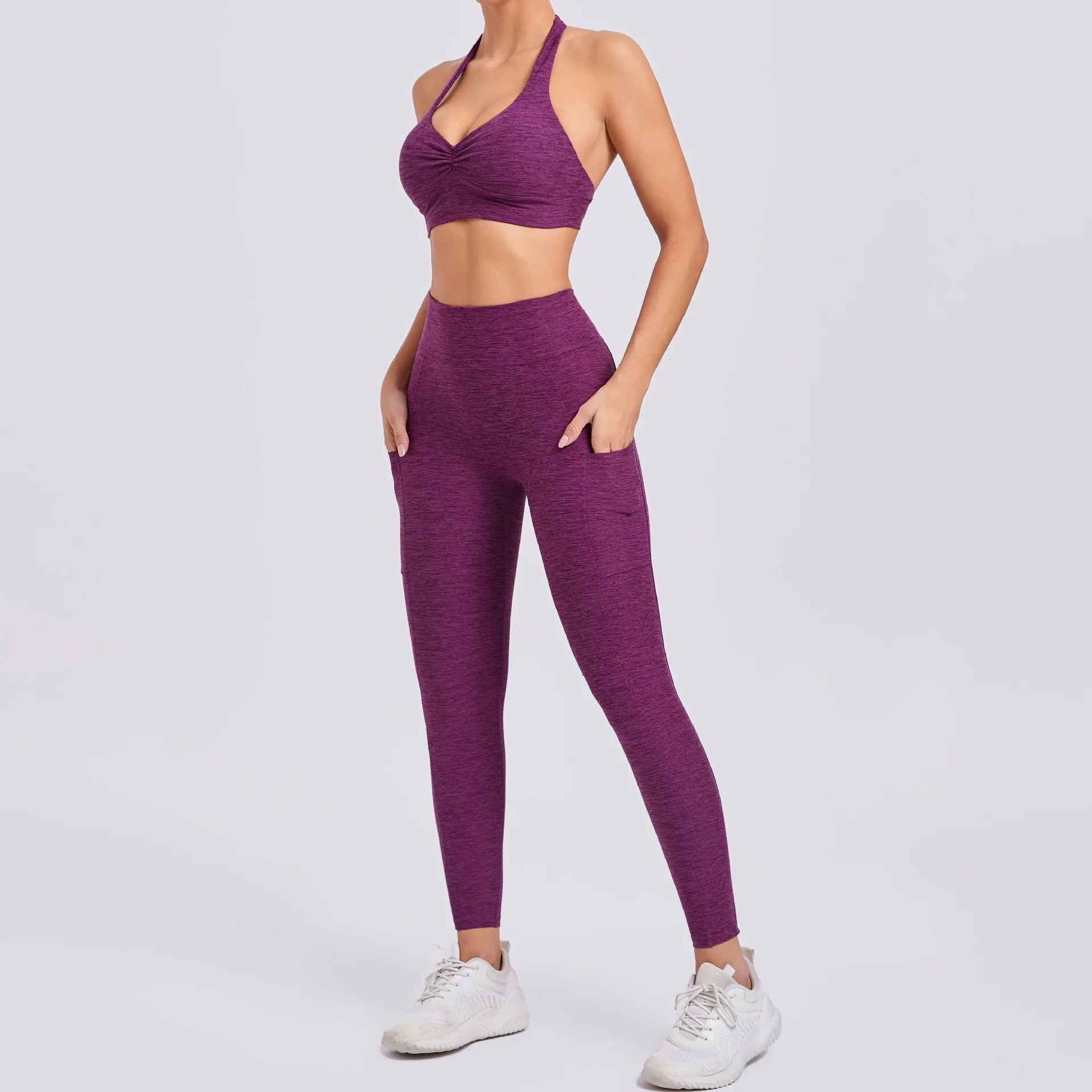 Fitness Suit Women Tracksuit Yoga Set Sportswear Workout Clothes Sports Bra High Waist Leggings Gym Clothing Sports Suits