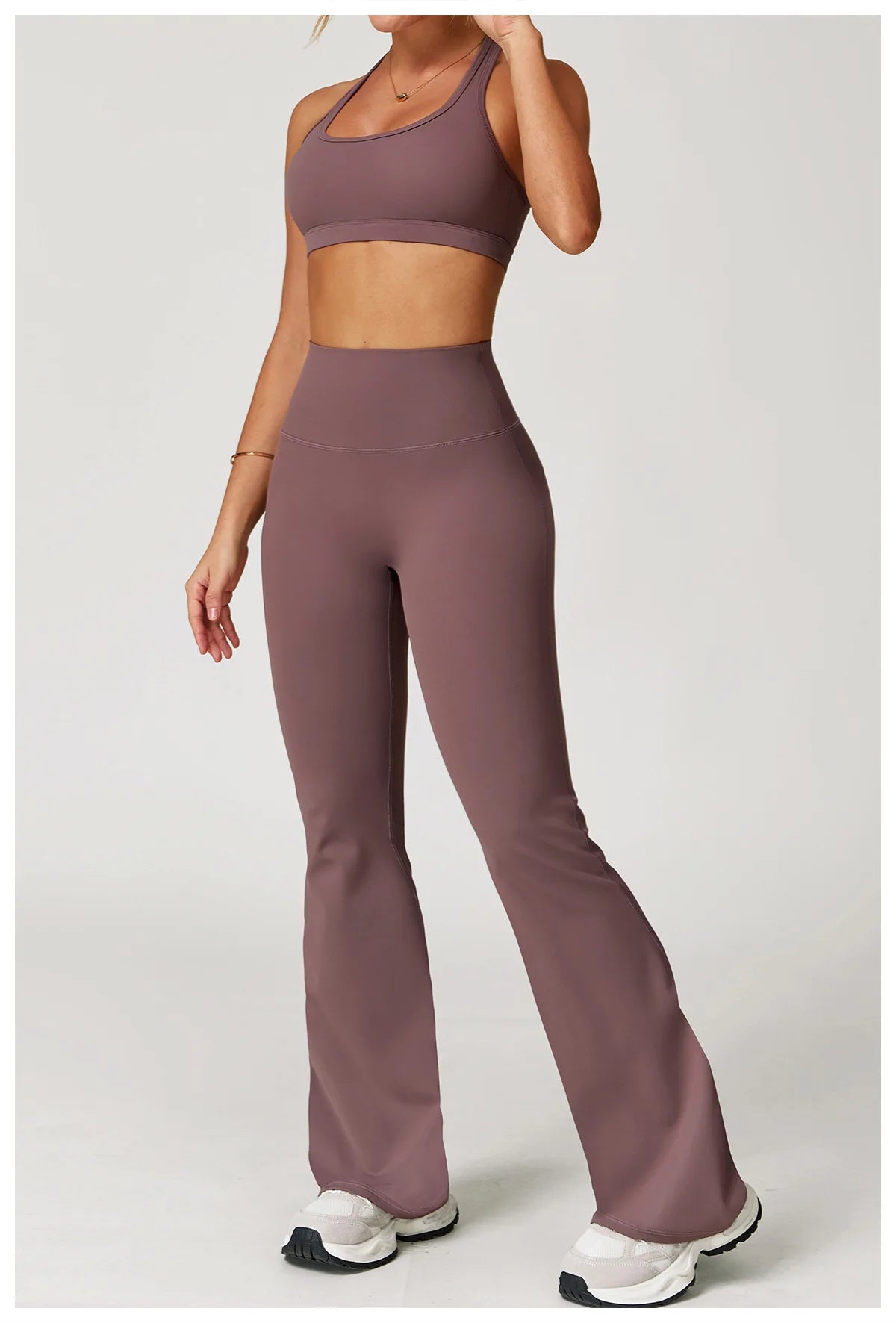 Yoga Set 2 Pieces Women Clothes Workout Outfits Fitness Sportswear Gym Tracksuit High Waist Leggings Sports Bra Athletic Wear
