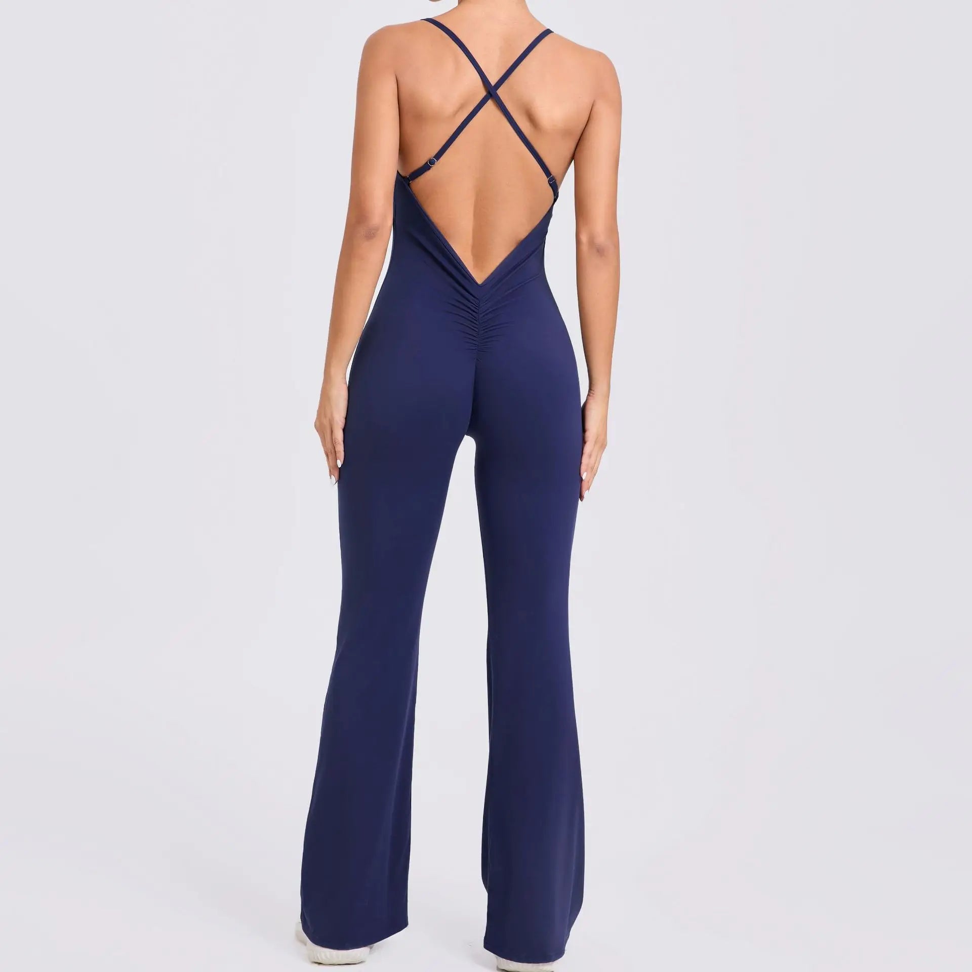 Workout Clothes Women Tracksuit Yoga Set Backless Jumpsuits One Piece Fitness Workout Rompers Sportswear Push Up Gym Set