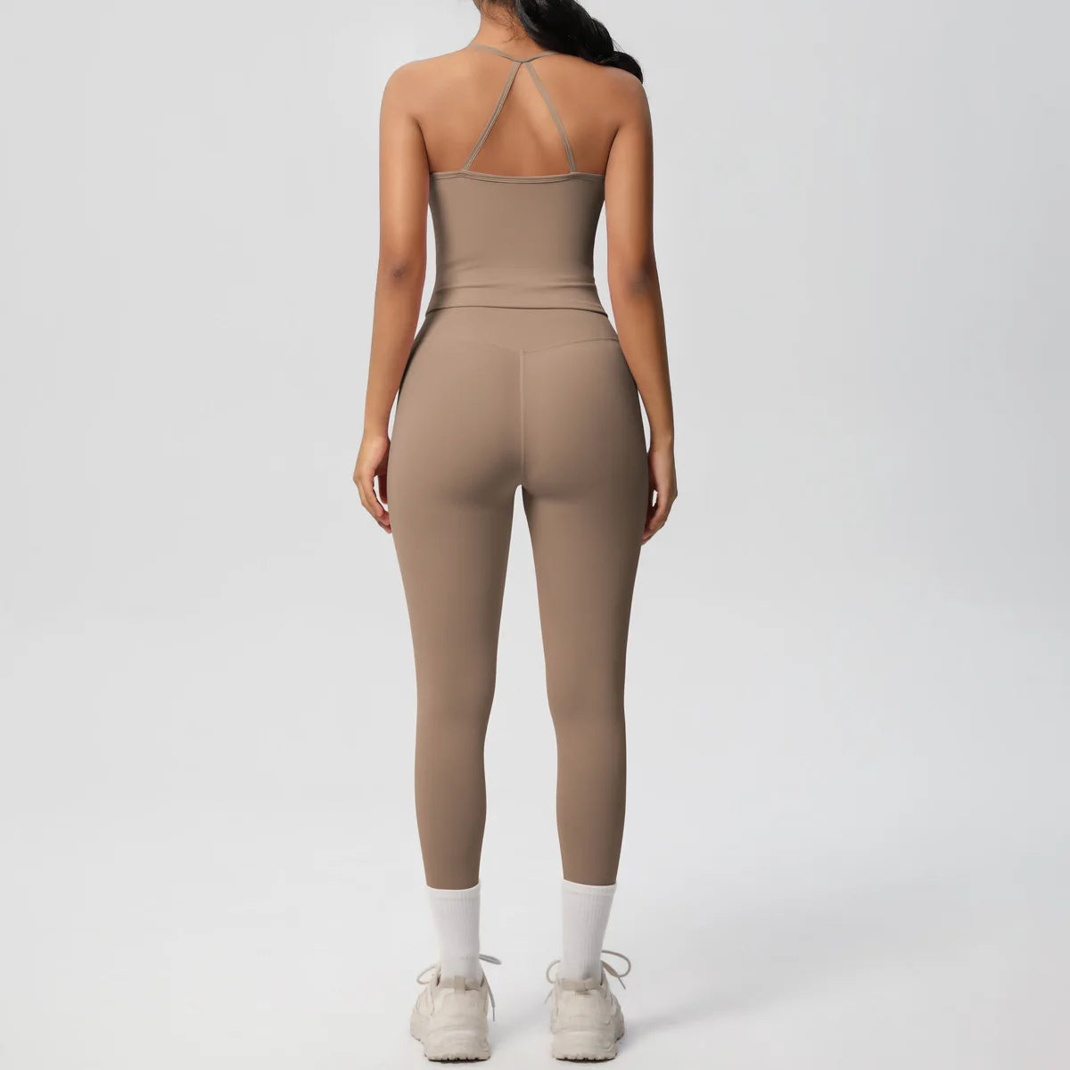 Yoga Outfits Women Tracksuit Fitness Suit Training Sleeveless Sport Gym Set Workout Overalls Sports Underwear Sportswear