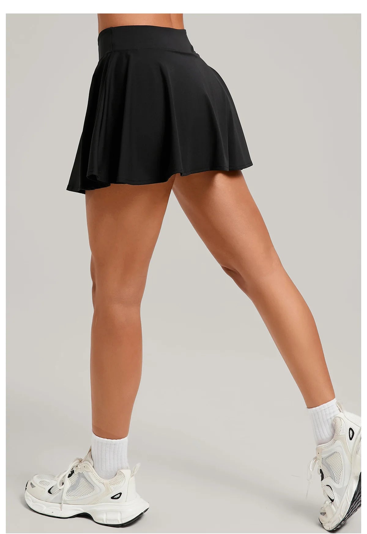 High Waisted Tennis Mini Skirt Women's Tennis Yoga Golf Sports Belt Safety Pants Pocket Comfortable and Breathable Sports Skirt