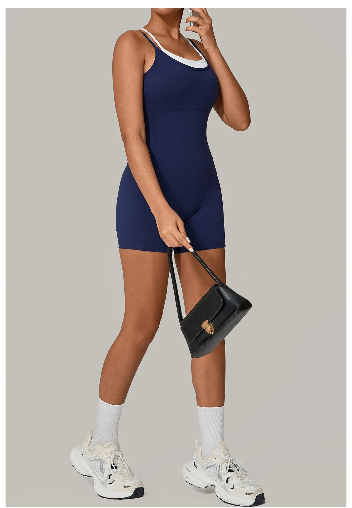 Short Sports Jumpsuit Sleeveless Gym Set Women Tracksuit Yoga Clothes Rompers Workout One-piece Suit Female Outdoor Bodysuits