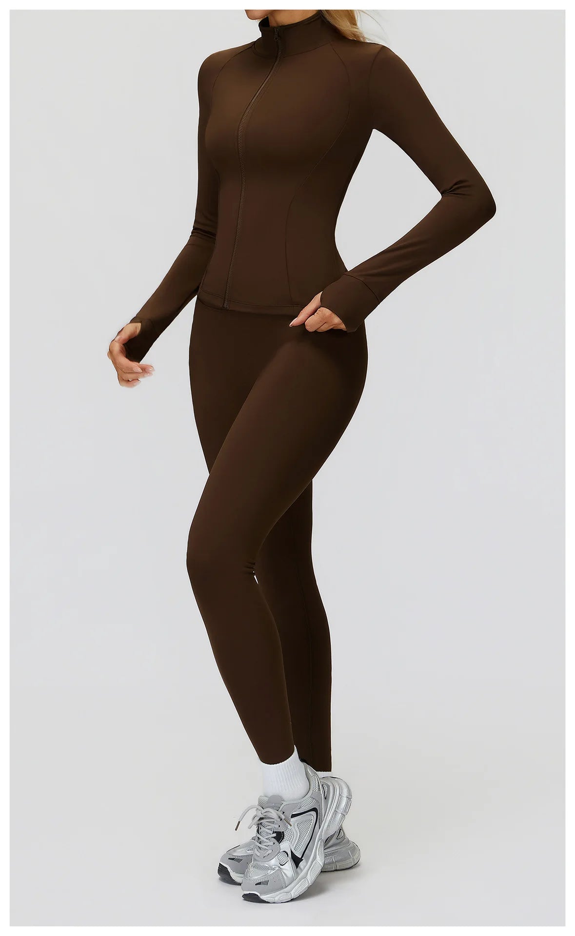 Zipper Long Sleeve Women Crop Tops Jacket Yoga T-shirts Solid Sports Top Running Shirts Sexy Quick Dry Fitness Gym Sport Wear