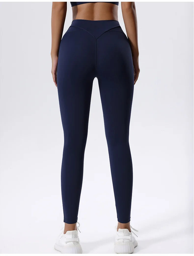 Yoga Leggings Women Fitness Leggings Running Cycling Pants Breathable Push Up Sports Leggings High Waist Workout Gym Clothing