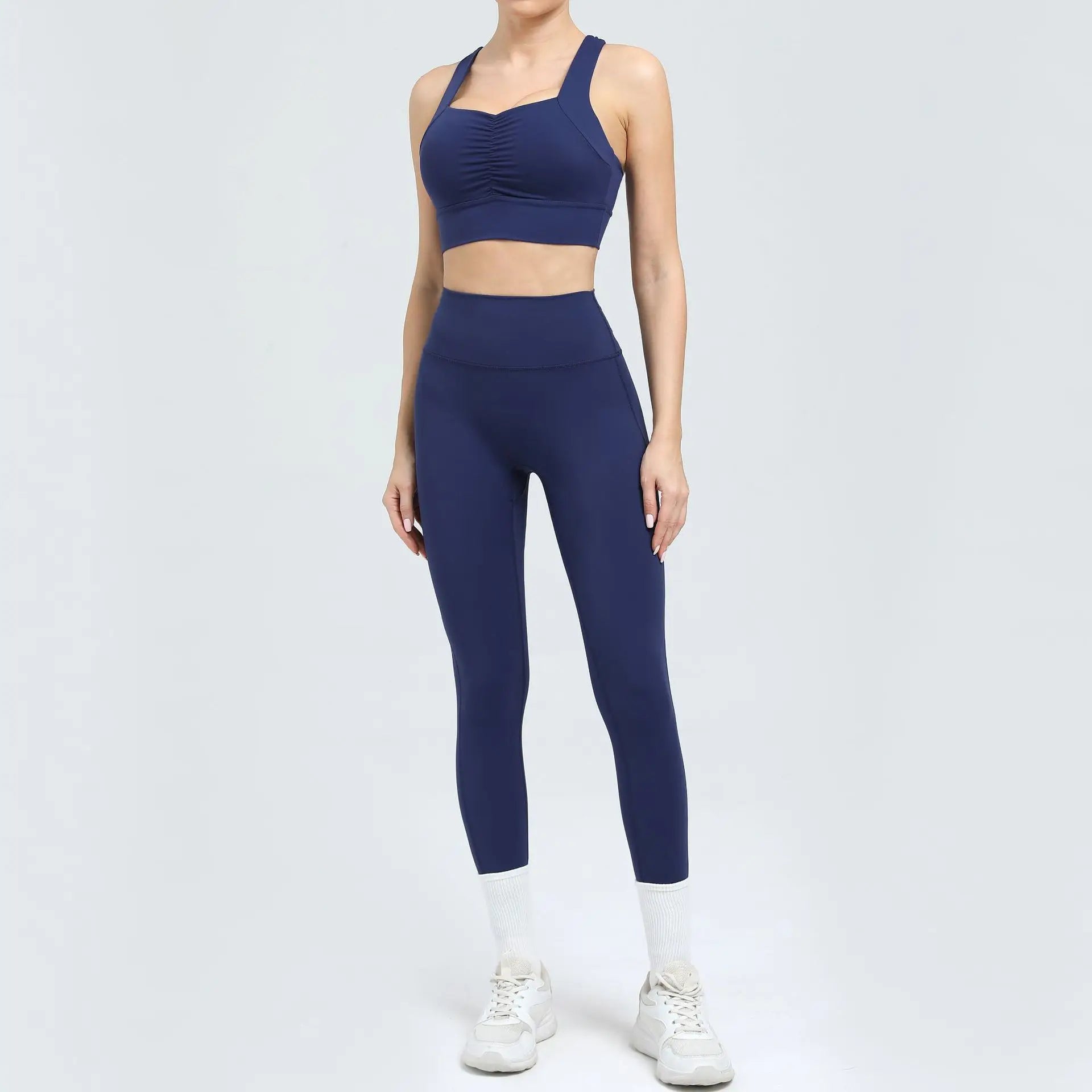 Women's Tracksuit Fitness Suit Yoga Sets Sportswear Workout Outfits Sports Bra High Waist Leggings Gym Clothing Sports Suits