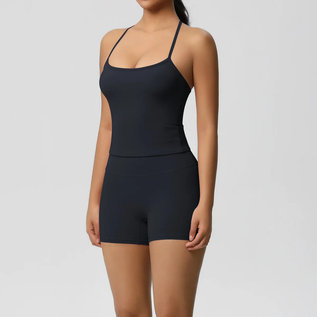 Yoga Sport Set Women Seamless Crop Top Bra Shorts Yoga Set Comfort Elastic Sportsuit Workout Outfit Fitness Gym Clothes