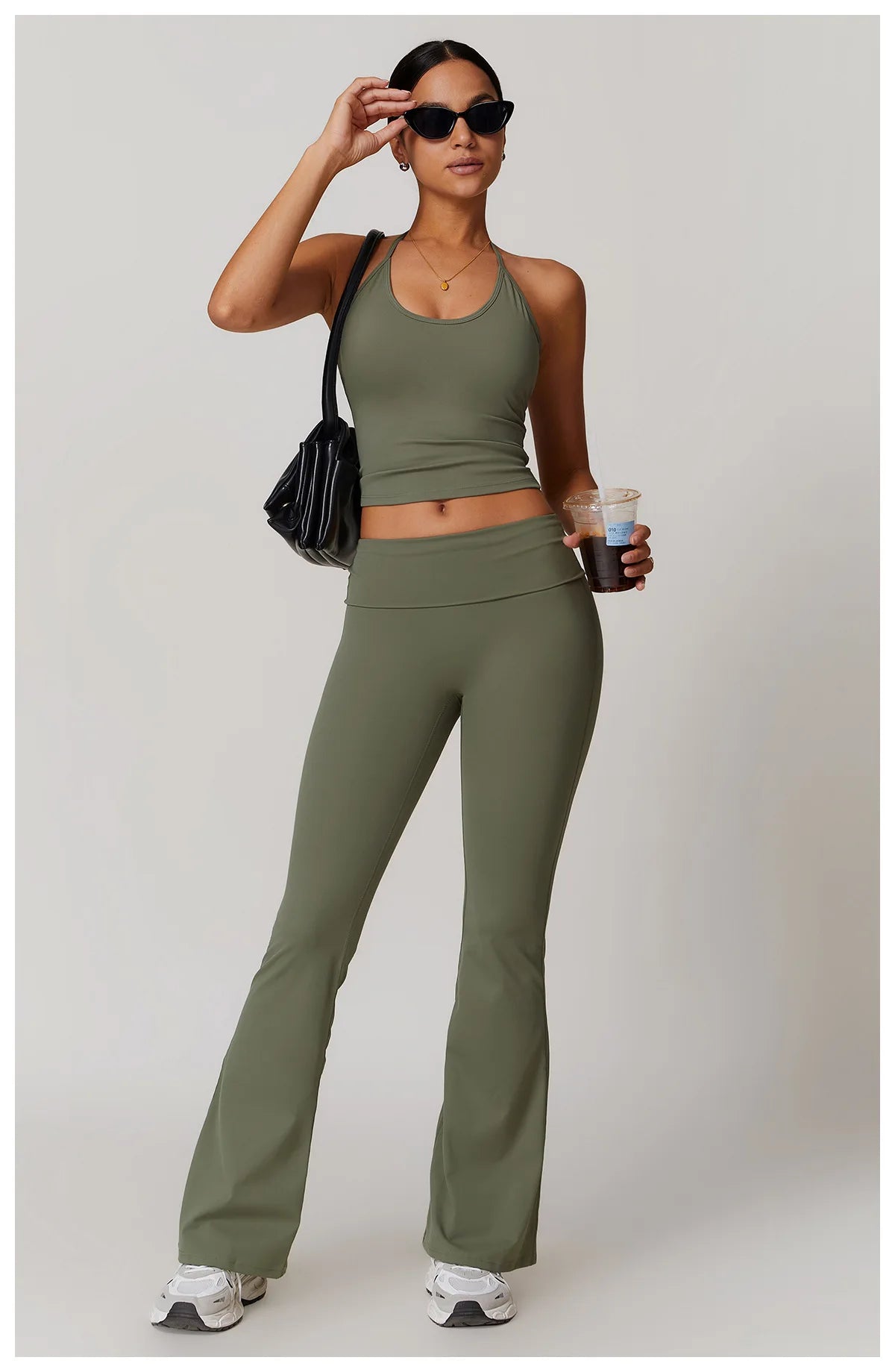 Yoga Pants Gym Leggings Women Bell-bottoms High Waist Push Up Sport Tights Running Cycling Fitness Workout Leggings Gym Clothing