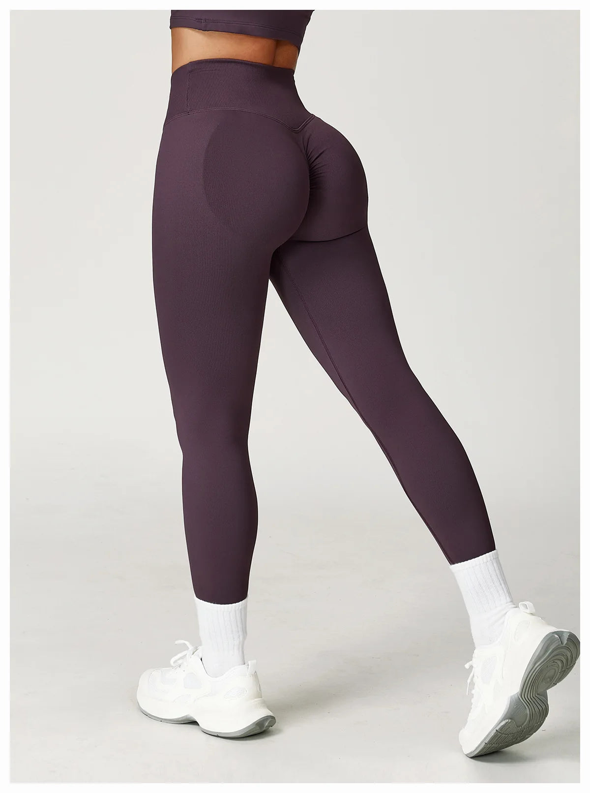 Seamless Yoga Leggings Women Fitness Leggings Running Cycling Pants Cross Waist Head Sports Legging High Waist Workout Gym Tight