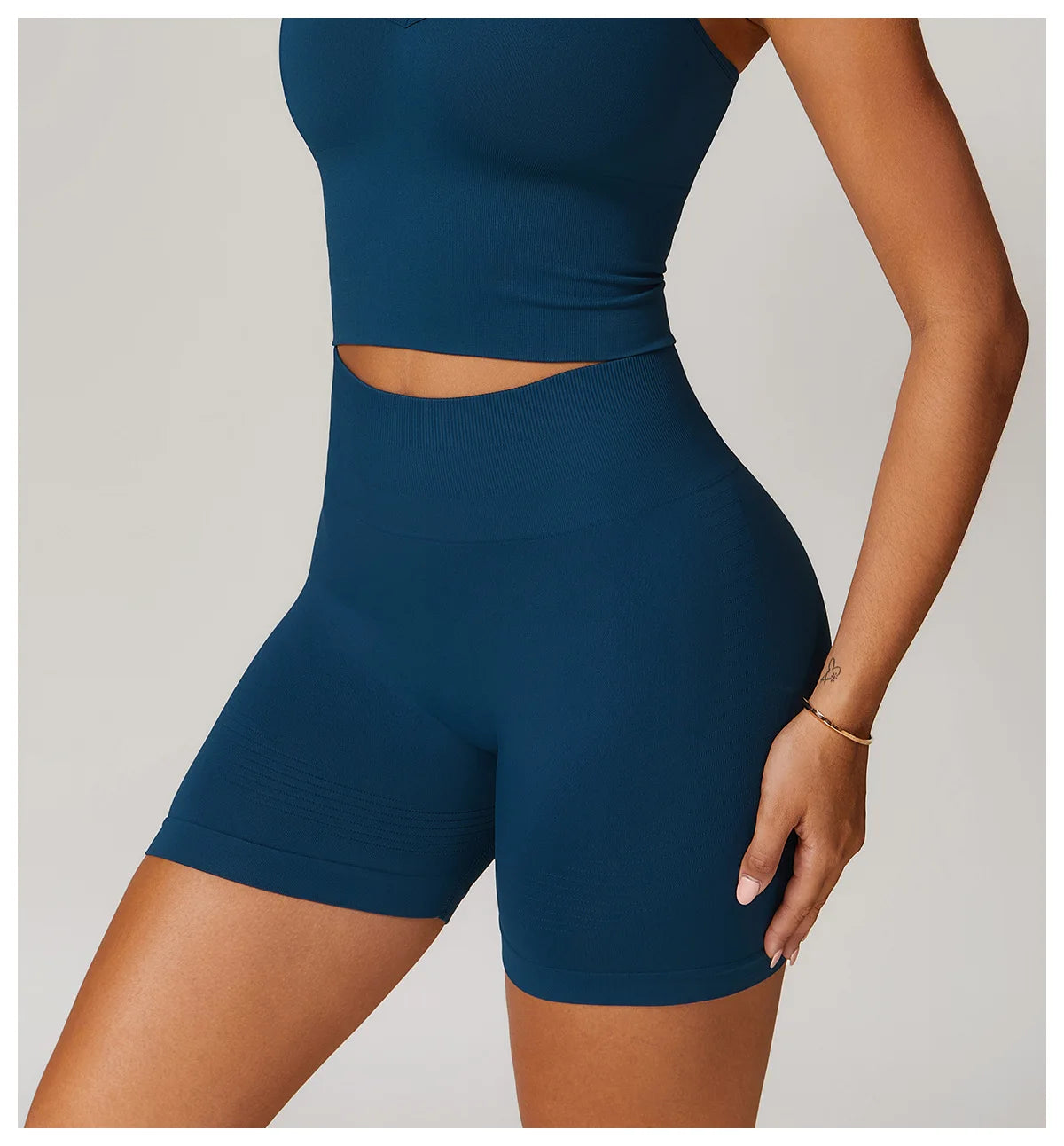 Seamless Women Yoga Shorts High Waist Workout Shorts Fitness Yoga Lift Butt Fitness Ladies Yoga Tights Gym Running Short Pants