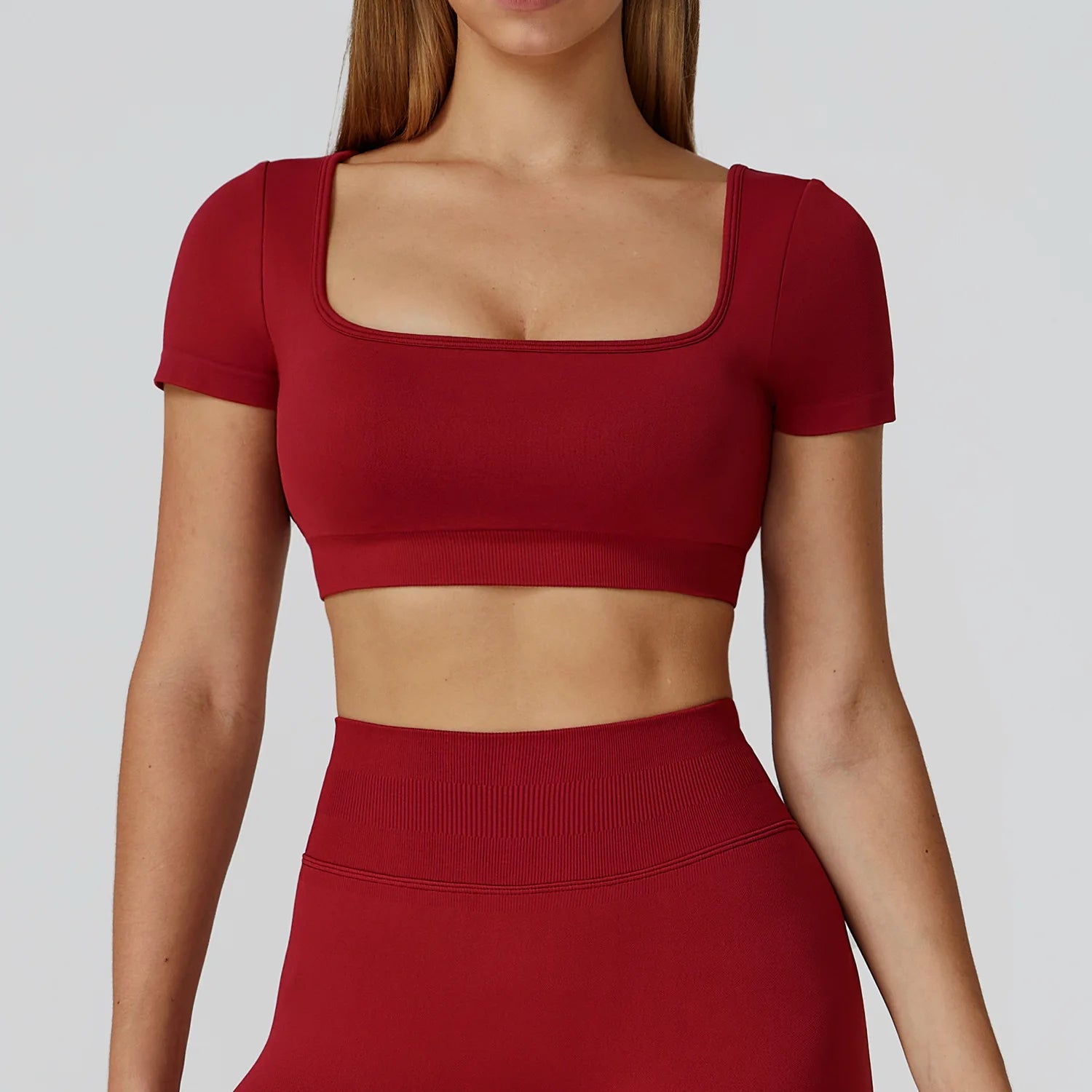 Seamless Women Yoga Top Backless Sport T Shirts Fitness Clothes Short Sleeve Yoga Shirt Gym Top Running Active Wear Sport Top